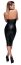 Rochie Neagra Leather Wetlook Noir Handmade - Negru