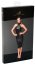 Rochie Neagra Leather Wetlook Noir Handmade - Negru
