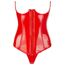 Set Corset Latex si chilot Latex - Rosu - dimensiuni complete
