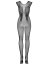 Catsuit de Dantela cu Aripi Obsessive - Negru