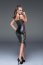 Rochie cu Broderie Dantela Noir Handmade - Negru