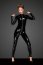 Salopeta Latex Full Jumpsuit Noir Handmade - Negru - detaliu design
