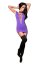 Rochie Violet Mini Decupata, Chilirose, S/M# - vedere frontala