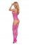 Bodystocking Floweret Neon Roz, S-L# - detaliu design