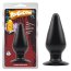 Plug anal Rubicon Chisa Novelties negru silicon 14 cm - vedere frontala