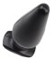 Plug anal Rubicon Chisa Novelties negru - vedere laterala design alungit