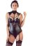 String Body Leather Look, dantela neagra, Luxury Donna Cotelli Collection