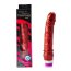 Vibrator Natural Fantasy, Rosu, Silicon, 23 cm x 4 cm - vedere frontala