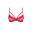 Sutien rosu, dantela, Obsessive# - culoare si material