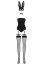 Set Costum Iepuras Obsessive - Negru - culoare si material