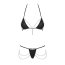 Set Lenjerie Intima Obsessive Redella - Negru - vedere laterala