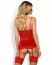 Corset Obsessive Lovica S/M, Rosu# - detaliu design