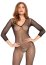 Bodystocking cu Decolteu Adanc in V  Leg Avenue - Negru