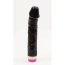 Vibrator Natural Realistic Fantasy, Negru [ 22,5 cm x 4,5 cm ] - detaliu finisaj