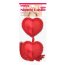 Red Heart Nipple Pasties, Lovetoy, Rosu, S-L# - culoare si material