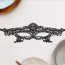 Masca de Ochi Brodata Toyz4Lovers "Royal Design Fetish Art" - Negru## - detaliu finisaj