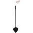 Cravasa Fetish Fantasy Silicone Spade Crop Black, 71cm - vedere frontala