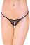 Bikini, Softline cu decupaj, tul, elastic, negru, One Size# - vedere frontala