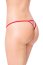 G-string, Bikini rosii femei, Softline, S-L# - detaliu design