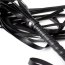 Bici Franjuri Piele Neagra, Fetish Addict, 45 cm - culoare si material