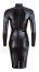 Rochie  Latex Look Soft Touch Cotelli Collection -Negru - vedere laterala
