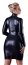 Rochie  Latex Look Soft Touch Cotelli Collection -Negru - dimensiuni complete