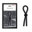 Inel reglabil pentru erectie penis - Cock Ring Black - vedere frontala