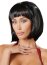 Peruca Bruneta Black Bob Wig, 28 cm# - detaliu design