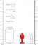 Butt Plug Anal Ouch 7,3 cm - Rosu##