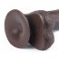 Dildo Realistic Lovetoy "Sliding Skin Dong 7" 18cm - Negru##