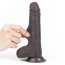 Dildo Realistic Lovetoy "Sliding Skin Dong 7" 18cm - Negru##