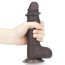 Dildo Realistic Lovetoy "Sliding Skin Dong 7" 18cm - Negru##