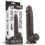 Dildo Realistic Lovetoy "Sliding Skin Dong 9,5" 24 cm - Negru##