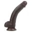 Dildo Realistic Lovetoy "Sliding Skin Dong 9,5" 24 cm - Negru##