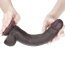 Dildo Realistic Lovetoy "Sliding Skin Dong 9,5" 24 cm - Negru##