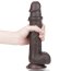 Dildo Realistic Lovetoy "Sliding Skin Dong 9,5" 24 cm - Negru##