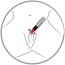 Mini Vibrator Toyz4Lovers »Multi-Speed Lipstick« 9 cm - Argintiu