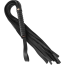 Bici cu Franjuri Coquette Fantasy 28 cm - Negru - vedere frontala