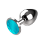 Plug Anal Coquette, Blue, Marime S [ 2,7 cm x 8 cm ] - accesorii incluse