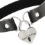 Chocker cu Inima si Lant Coquette - Negru