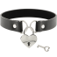 Chocker cu Inima si Lant Coquette - Negru