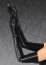 Manusi, Leg Avenue, WetLook, cu fermoar, negre, S-L# - detaliu design