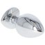 Plug anal metalic Heart Jewel, vedere din spate a bazei in forma de inima