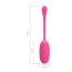 Ou cu vibratii, reincarcabil, 12 Functii, Pretty Love, Kirk Pink#