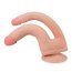 Dildo Dublu Lovetoy "Skinlike Soft" 22,35 cm - Natural##