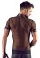 Tricou Tip Camasa Barbati - Svenjoyment - Negru - detaliu finisaj