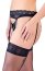 Set Portjartier si Chilot cu Decupaje Cottelli Colection - Negru - culoare si material