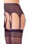Set Portjartier cu ciorapi elegant, negru cu 6 strapsuri# - detaliu design