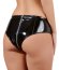 Slip Latex Look, Vinil Briefs, negru lucios cu fermoar - dimensiuni complete