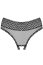 Bikini plasa negru, Strapelie, deschisi la spate si in zona intima, Obsessive# - detaliu finisaj